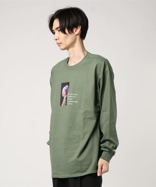 THE MORNING AFTER（ザ モーニング アフター）の「[ ART ] Johannes Vermeer  長袖Ｔシャツ（Tシャツ/カットソー・メンズ・ホワイト/ブラック/グリーン・MEDIUM/LARGE）」の8枚目の写真