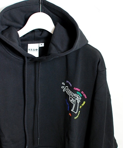 R.R.G.S(アールアールジーエス)の「HOODIE PARKA(スウェット・メンズ・ブラック/サックスブルー/ピンク・MEDIUM/LARGE)」の16枚目の写真