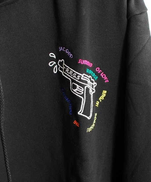 R.R.G.S(アールアールジーエス)の「HOODIE PARKA(スウェット・メンズ・ブラック/サックスブルー/ピンク・MEDIUM/LARGE)」の18枚目の写真