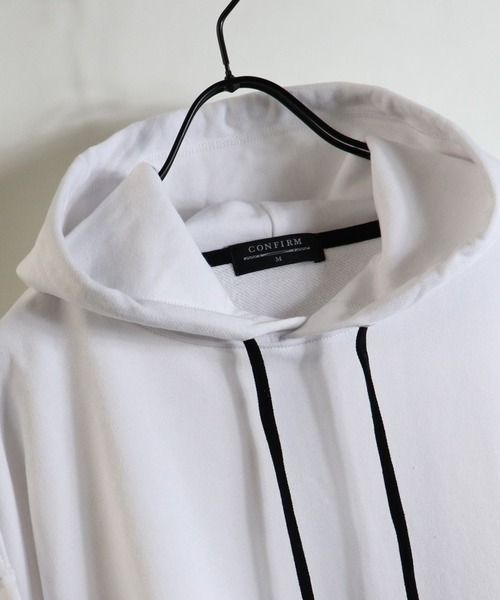 Confirm(コンファーム)の「Confirm / コンファーム ビッグシルエットフーディー プルオーバーパーカー(パーカー・メンズ・ホワイト/ブラック/ベージュ/パープル/サックスブルー・M/L)」の6枚目の写真