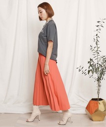 miniyu | 【WEB限定】”ゆるふわ”プリーツ・ロングスカート(スカート)