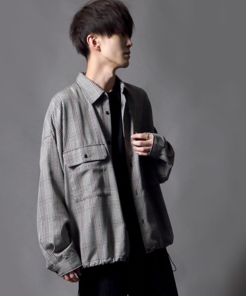 SITRY（シトリー）の「Oversize Code CPO Jacket/オーバーサイズ コード付き CPOシャツジャケット（シャツ/ブラウス・メンズ・ブラック/ブラック系その他/ベージュ/ブラウン/ブルー/ブラウン系その他/ベージュ系その他/ベージュ系その他2/ブラウン系その他2・M/L）」の8枚目の写真