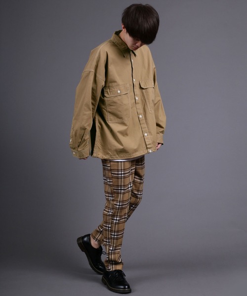 SITRY（シトリー）の「Oversize Code CPO Jacket/オーバーサイズ コード付き CPOシャツジャケット（シャツ/ブラウス・メンズ・ブラック/ブラック系その他/ベージュ/ブラウン/ブルー/ブラウン系その他/ベージュ系その他/ベージュ系その他2/ブラウン系その他2・M/L）」の22枚目の写真