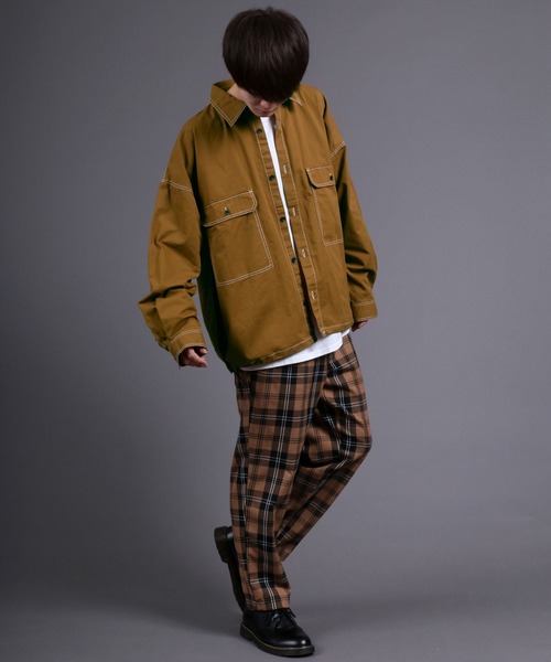 SITRY（シトリー）の「Oversize Code CPO Jacket/オーバーサイズ コード付き CPOシャツジャケット（シャツ/ブラウス・メンズ・ブラック/ブラック系その他/ベージュ/ブラウン/ブルー/ブラウン系その他/ベージュ系その他/ベージュ系その他2/ブラウン系その他2・M/L）」の19枚目の写真
