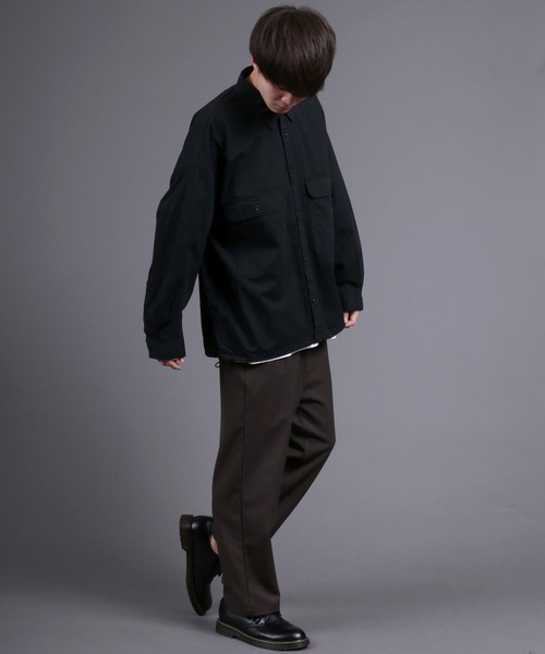 SITRY（シトリー）の「Oversize Code CPO Jacket/オーバーサイズ コード付き CPOシャツジャケット（シャツ/ブラウス・メンズ・ブラック/ブラック系その他/ベージュ/ブラウン/ブルー/ブラウン系その他/ベージュ系その他/ベージュ系その他2/ブラウン系その他2・M/L）」の16枚目の写真
