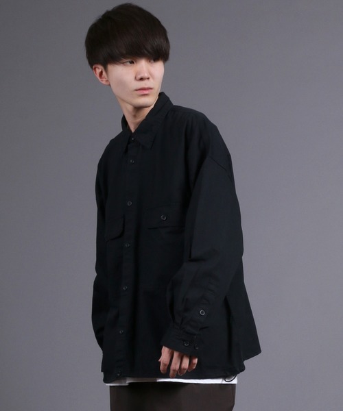 SITRY（シトリー）の「Oversize Code CPO Jacket/オーバーサイズ コード付き CPOシャツジャケット（シャツ/ブラウス・メンズ・ブラック/ブラック系その他/ベージュ/ブラウン/ブルー/ブラウン系その他/ベージュ系その他/ベージュ系その他2/ブラウン系その他2・M/L）」の15枚目の写真