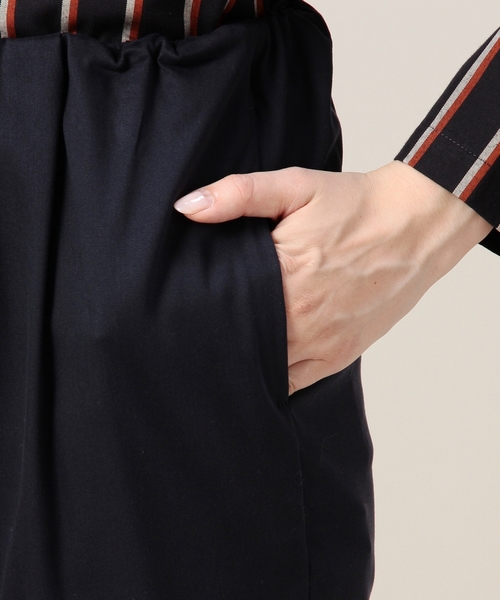 BEAUTY&YOUTH UNITED ARROWS（ビューティーアンドユースユナイテッドアローズ）の「BYMC テンセルナイロンウエストギャザー9分丈パンツ ◆（その他パンツ・レディース・ブラック/ネイビー/グレー・MEDIUM/SMALL）」の8枚目の写真