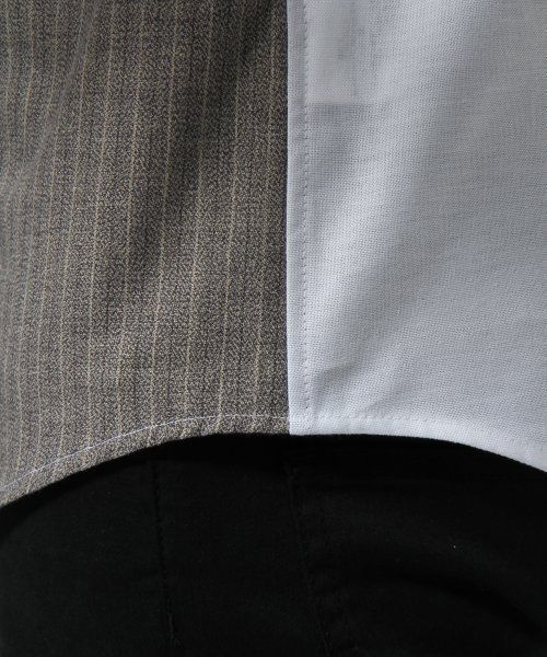 HARE（ハレ）の「フロントキリカエシャツ【HARE】（シャツ/ブラウス・メンズ・グレー/ネイビー/オフホワイト/ブルー系その他/ホワイト/グレー系その他・MEDIUM/SMALL/LARGE）」の20枚目の写真