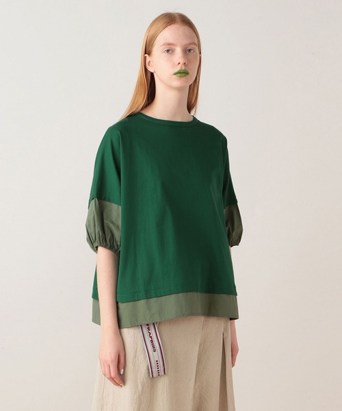 FRAPBOIS(フラボア)の「クラムカット カットソー(Tシャツ/カットソー・レディース・イエロー/グリーン系その他/ブルー系その他・1)」の2枚目の写真