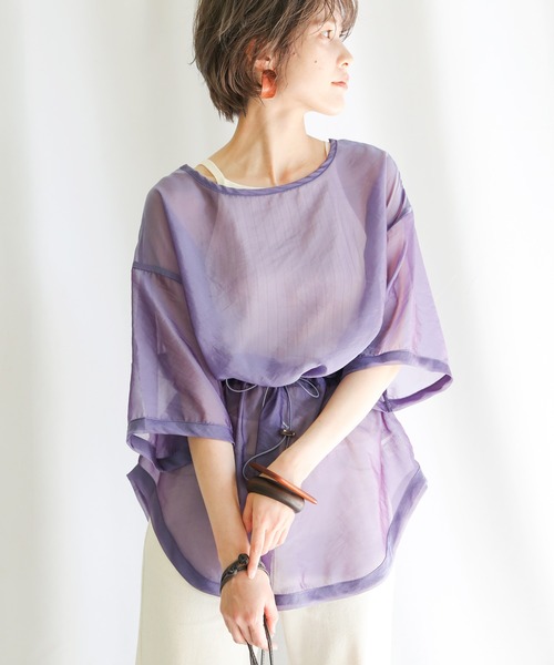 select MOCA(セレクトモカ)の「7分袖ブラウス(シャツ/ブラウス・レディース・モスグリーン・FREE)」の4枚目の写真