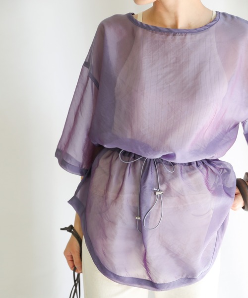 select MOCA(セレクトモカ)の「7分袖ブラウス(シャツ/ブラウス・レディース・モスグリーン・FREE)」の5枚目の写真