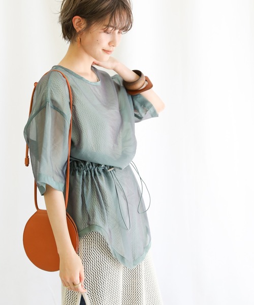 select MOCA(セレクトモカ)の「7分袖ブラウス(シャツ/ブラウス・レディース・モスグリーン・FREE)」の12枚目の写真