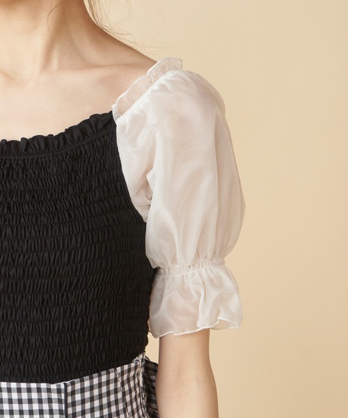 MIIA（ミーア）の「【新色登場】マシュマロトップス（シャツ/ブラウス・レディース・オフホワイト/ピンク/ブラック/ベージュ・FREE）」の13枚目の写真