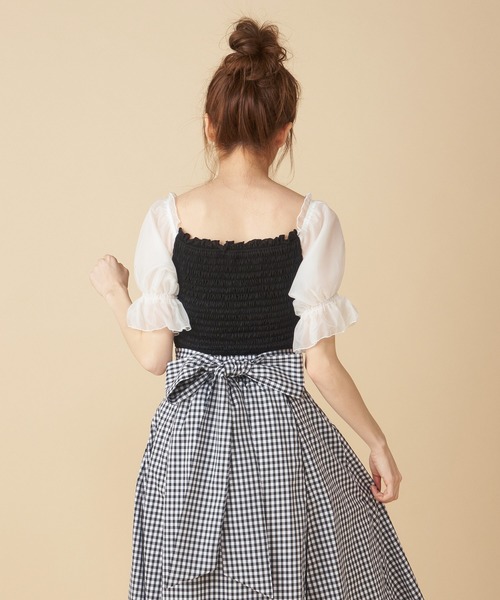 MIIA（ミーア）の「【新色登場】マシュマロトップス（シャツ/ブラウス・レディース・オフホワイト/ピンク/ブラック/ベージュ・FREE）」の12枚目の写真