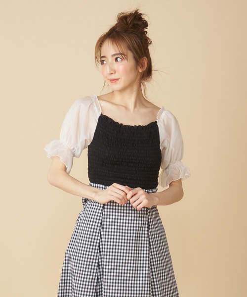 MIIA（ミーア）の「【新色登場】マシュマロトップス（シャツ/ブラウス・レディース・オフホワイト/ピンク/ブラック/ベージュ・FREE）」の14枚目の写真