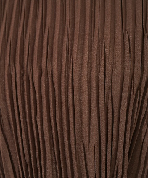 STUDIOUS（ステュディオス）の「【STUDIOUS】リンクルプリーツブラウス（シャツ/ブラウス・レディース・ブラック/ブラウン/ピンク/ミント・FREE）」の12枚目の写真