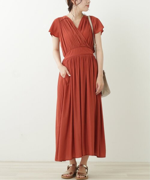 セール ギャザーカシュクールフレンチワンピース ワンピース Ray Cassin レイカズン のファッション通販 Zozotown