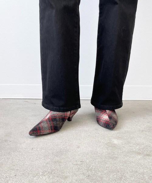 Dhyana.（ディアナドット）の「チェックショートブーツ（ブーツ・レディース・チェック・22.5cm/23.5cm/24.5cm）」の10枚目の写真