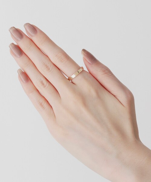 K10ダイヤゴナル ラインリング（リング）｜COCOSHNIK（ココシュニック