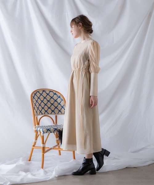 WEARISTA 諭吉】シアーワンピース キャミセット（ワンピース  