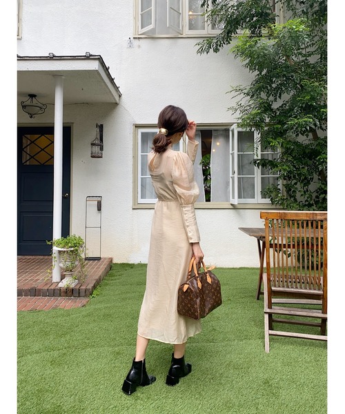 WEARISTA 諭吉】シアーワンピース キャミセット（ワンピース  