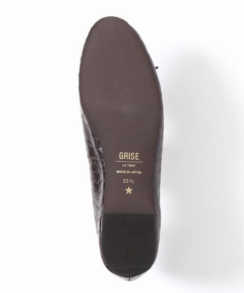 LE TALON(ルタロン)の「GRISE レザーラウンドバレエ◆(バレエシューズ・レディース・ブラウン/ベージュ/ブラック系その他・21.5/22cm/22.5cm/23cm/23.5cm/24cm/24.5cm/25cm/25.5cm)」の5枚目の写真