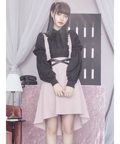 ワンピース ワンピース ドレスバイカラーレイヤードワンピース ワンピース Eatme イートミー のファッション