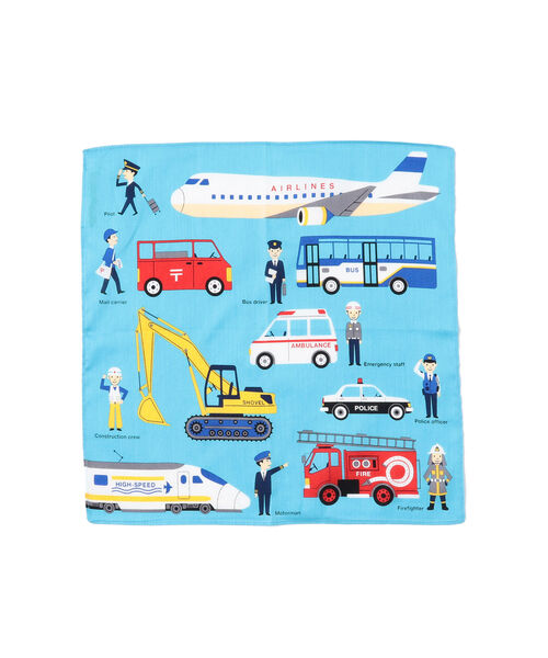 こども ビームス（コドモビームス）の「bloomie's / 勉強 ハンカチ（ハンカチ/ハンドタオル・キッズ・ホワイト/サックスブルー・ONE SIZE）」の2枚目の写真