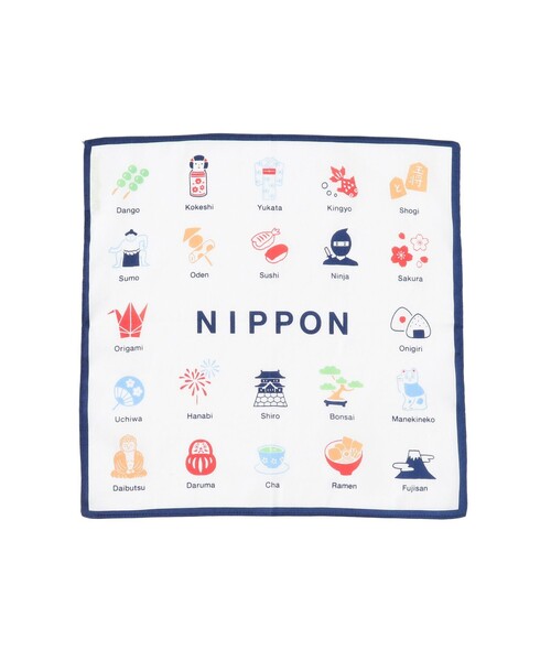 こども ビームス（コドモビームス）の「bloomie's / 勉強 ハンカチ（ハンカチ/ハンドタオル・キッズ・ホワイト/サックスブルー・ONE SIZE）」の3枚目の写真