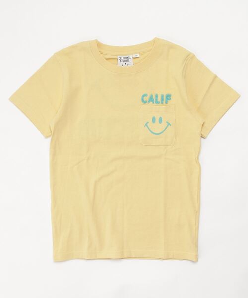 ムラサキスポーツ（ムラサキスポーツ）の「CALIFORNIA T-SHIRTS/カリフォルニア キッズ Tシャツ 202CF3ST196（Tシャツ/カットソー・キッズ・ネイビー/ホワイト/イエロー・110cm/140cm/120cm）」の3枚目の写真