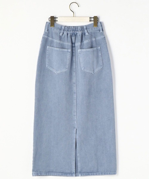 179/WG（イチナナキュウダブルジー）の「ピグメントデニムタイトスカート（デニムスカート・レディース・チャコールグレー/パープル/ブルー・MEDIUM）」の8枚目の写真