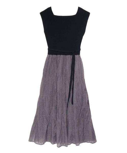 LAGUNAMOON（ラグナムーン）の「ワッシャードッキングニットワンピース（ワンピース・レディース・ブラック/ライトグレー/ミント・SMALL/MEDIUM）」の10枚目の写真