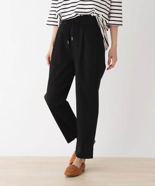 SHOO・LA・RUE(シューラルー)の「◆【追加生産/S-3L】ツイルイージーテーパードパンツ(その他パンツ・レディース・ブラック/ネイビー/オリーブ/アイボリー/ライトブルー・01/02/03/04/05)」の2枚目の写真