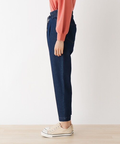 SHOO・LA・RUE(シューラルー)の「◆【追加生産/S-3L】ツイルイージーテーパードパンツ(その他パンツ・レディース・ブラック/ネイビー/オリーブ/アイボリー/ライトブルー・01/02/03/04/05)」の18枚目の写真