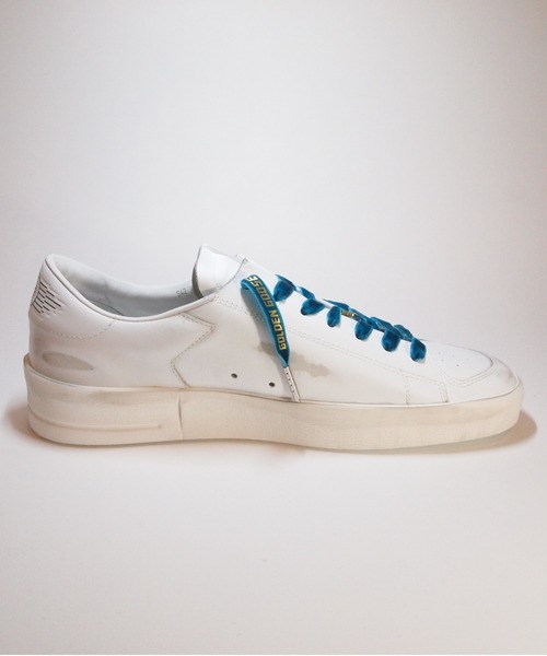 GOLDEN GOOSE（ゴールデングース）の「【ZOZO限定】GOLDEN GOOSE LAB Customized Stardan sneakers/white leather with green velvet laces GOLDEN GOOSE logo（スニーカー・メンズ・ホワイト系その他・40/42/39/43/41/44）」の4枚目の写真