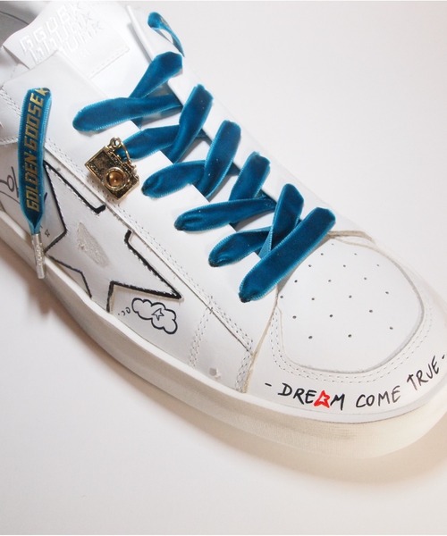 GOLDEN GOOSE（ゴールデングース）の「【ZOZO限定】GOLDEN GOOSE LAB Customized Stardan sneakers/white leather with green velvet laces GOLDEN GOOSE logo（スニーカー・メンズ・ホワイト系その他・40/42/39/43/41/44）」の13枚目の写真