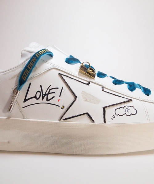 GOLDEN GOOSE（ゴールデングース）の「【ZOZO限定】GOLDEN GOOSE LAB Customized Stardan sneakers/white leather with green velvet laces GOLDEN GOOSE logo（スニーカー・メンズ・ホワイト系その他・40/42/39/43/41/44）」の16枚目の写真