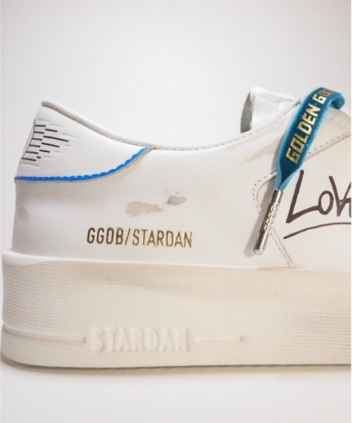GOLDEN GOOSE（ゴールデングース）の「【ZOZO限定】GOLDEN GOOSE LAB Customized Stardan sneakers/white leather with green velvet laces GOLDEN GOOSE logo（スニーカー・メンズ・ホワイト系その他・40/42/39/43/41/44）」の14枚目の写真
