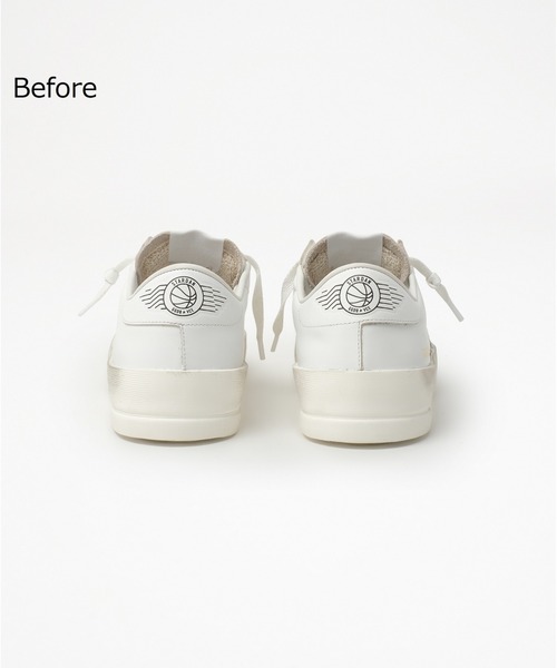 GOLDEN GOOSE（ゴールデングース）の「【ZOZO限定】GOLDEN GOOSE LAB Customized Stardan sneakers/white leather with green velvet laces GOLDEN GOOSE logo（スニーカー・メンズ・ホワイト系その他・40/42/39/43/41/44）」の19枚目の写真