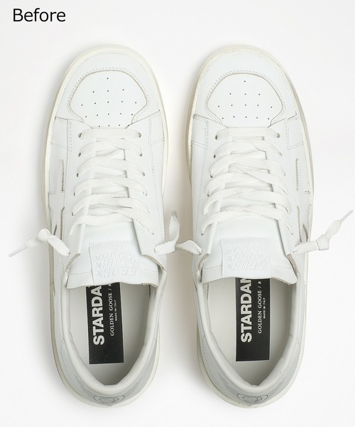 GOLDEN GOOSE（ゴールデングース）の「【ZOZO限定】GOLDEN GOOSE LAB Customized Stardan sneakers/white leather with green velvet laces GOLDEN GOOSE logo（スニーカー・メンズ・ホワイト系その他・40/42/39/43/41/44）」の18枚目の写真