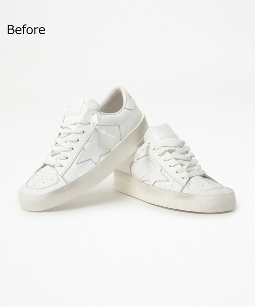 GOLDEN GOOSE（ゴールデングース）の「【ZOZO限定】GOLDEN GOOSE LAB Customized Stardan sneakers/white leather with green velvet laces GOLDEN GOOSE logo（スニーカー・メンズ・ホワイト系その他・40/42/39/43/41/44）」の20枚目の写真