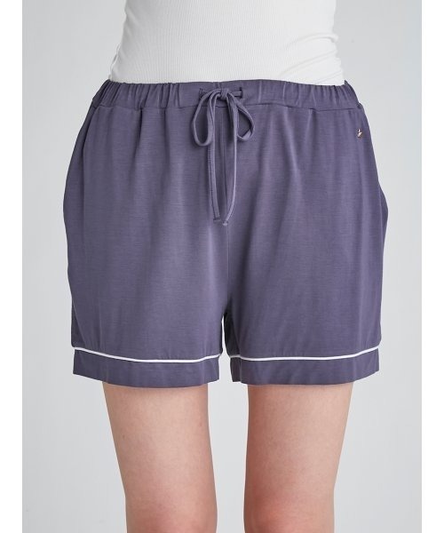 gelato pique(ジェラートピケ)の「クールレーヨンショートパンツ(その他ルームウェア・レディース・ネイビー/ラベンダー・FREE)」の8枚目の写真