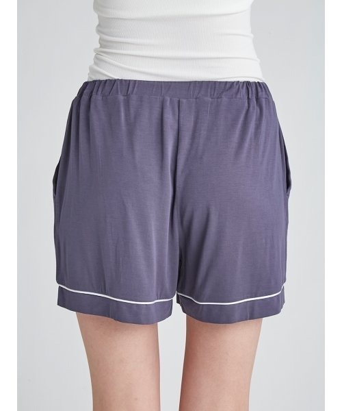 gelato pique(ジェラートピケ)の「クールレーヨンショートパンツ(その他ルームウェア・レディース・ネイビー/ラベンダー・FREE)」の9枚目の写真