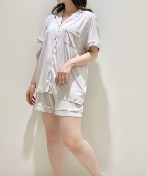 gelato pique(ジェラートピケ)の「クールレーヨンショートパンツ(その他ルームウェア・レディース・ネイビー/ラベンダー・FREE)」の5枚目の写真