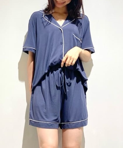 gelato pique(ジェラートピケ)の「クールレーヨンショートパンツ(その他ルームウェア・レディース・ネイビー/ラベンダー・FREE)」の17枚目の写真