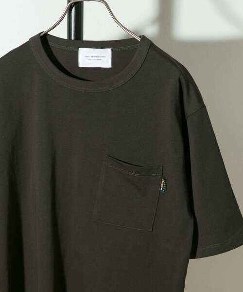 URBAN RESEARCH DOORS（アーバンリサーチドアーズ）の「コーデュラナイロン ポケットTシャツ（Tシャツ/カットソー・メンズ・ピンク/チャコールグレー/ホワイト/カーキ/ベージュ・LARGE/X-LARGE/MEDIUM）」の4枚目の写真