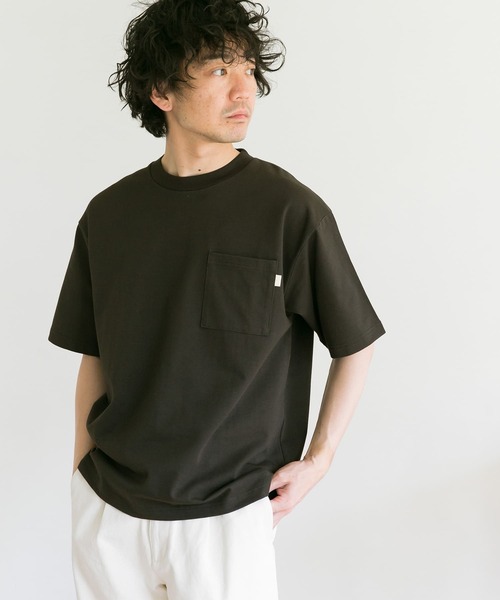 URBAN RESEARCH DOORS（アーバンリサーチドアーズ）の「コーデュラナイロン ポケットTシャツ（Tシャツ/カットソー・メンズ・ピンク/チャコールグレー/ホワイト/カーキ/ベージュ・LARGE/X-LARGE/MEDIUM）」の20枚目の写真