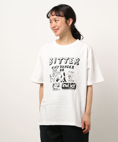 CUBE SUGAR（キューブシュガー）の「CUBE SUGAR/キューブシュガー　パッケージプリントクルーTEE（Tシャツ/カットソー・レディース・チャコールグレー/ホワイト・FREE）」の17枚目の写真