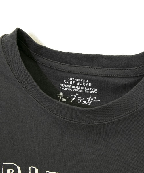 CUBE SUGAR（キューブシュガー）の「CUBE SUGAR/キューブシュガー　パッケージプリントクルーTEE（Tシャツ/カットソー・レディース・チャコールグレー/ホワイト・FREE）」の7枚目の写真