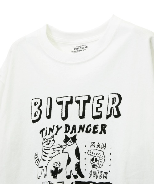 CUBE SUGAR（キューブシュガー）の「CUBE SUGAR/キューブシュガー　パッケージプリントクルーTEE（Tシャツ/カットソー・レディース・チャコールグレー/ホワイト・FREE）」の12枚目の写真